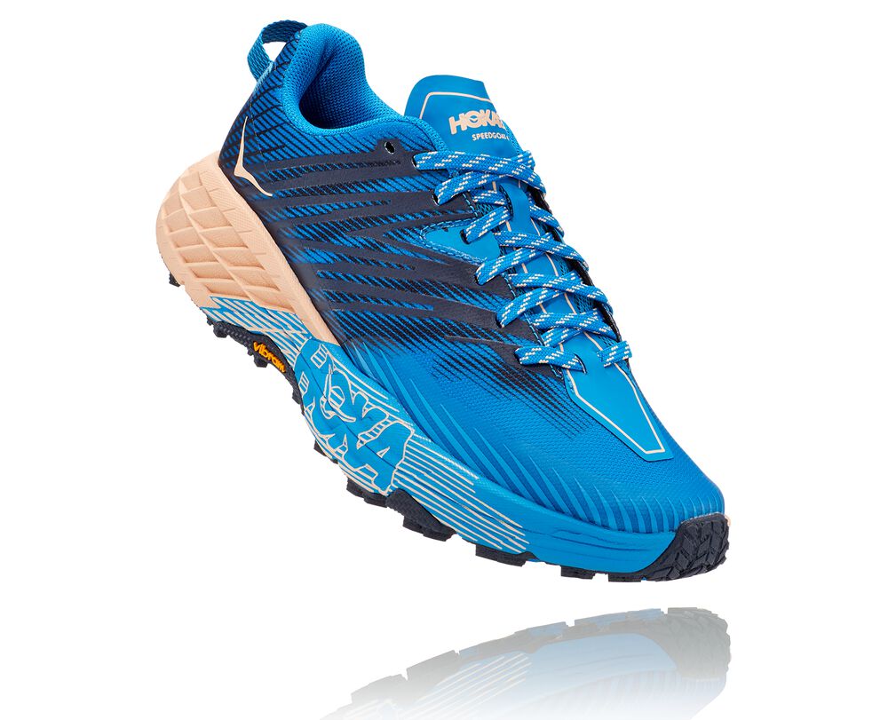 Hoka One One Speedgoat 4 Wides Dam Indigo/Aprikos - SE-8130425
